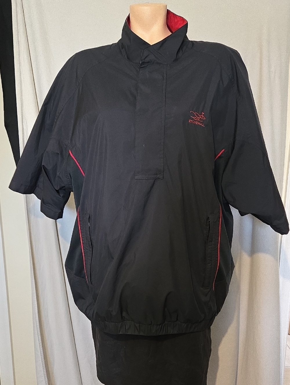 Footjoy Golf Dryjoys Stonewall, 1/4 Zip SS Rain Jacket Large